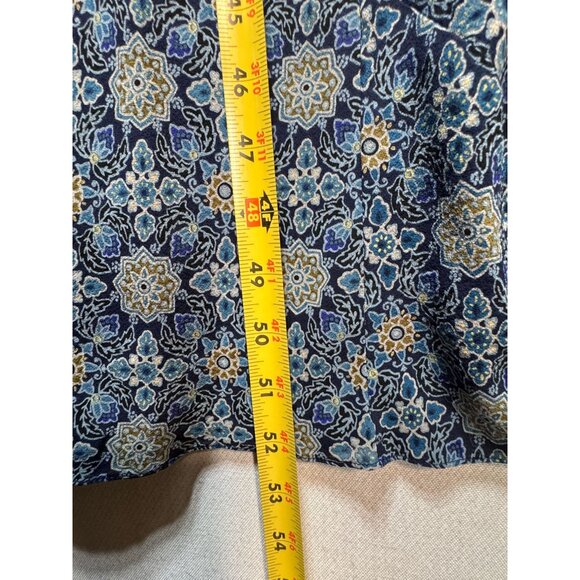 Ann Taylor Floral Maxi Dress Womens 2 Blue Halter Summer Chic Boho Sleeveless - Picture 5 of 10